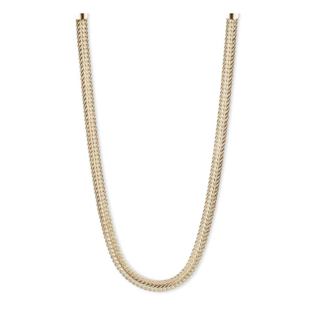 ANNE KLEIN Herringbone Chain Necklace